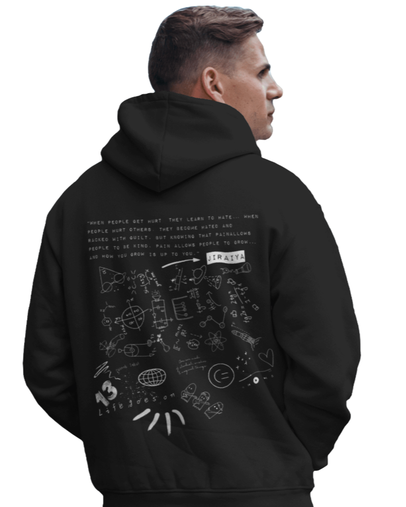 Sketchnote Oversized Hooded Sweatshirt