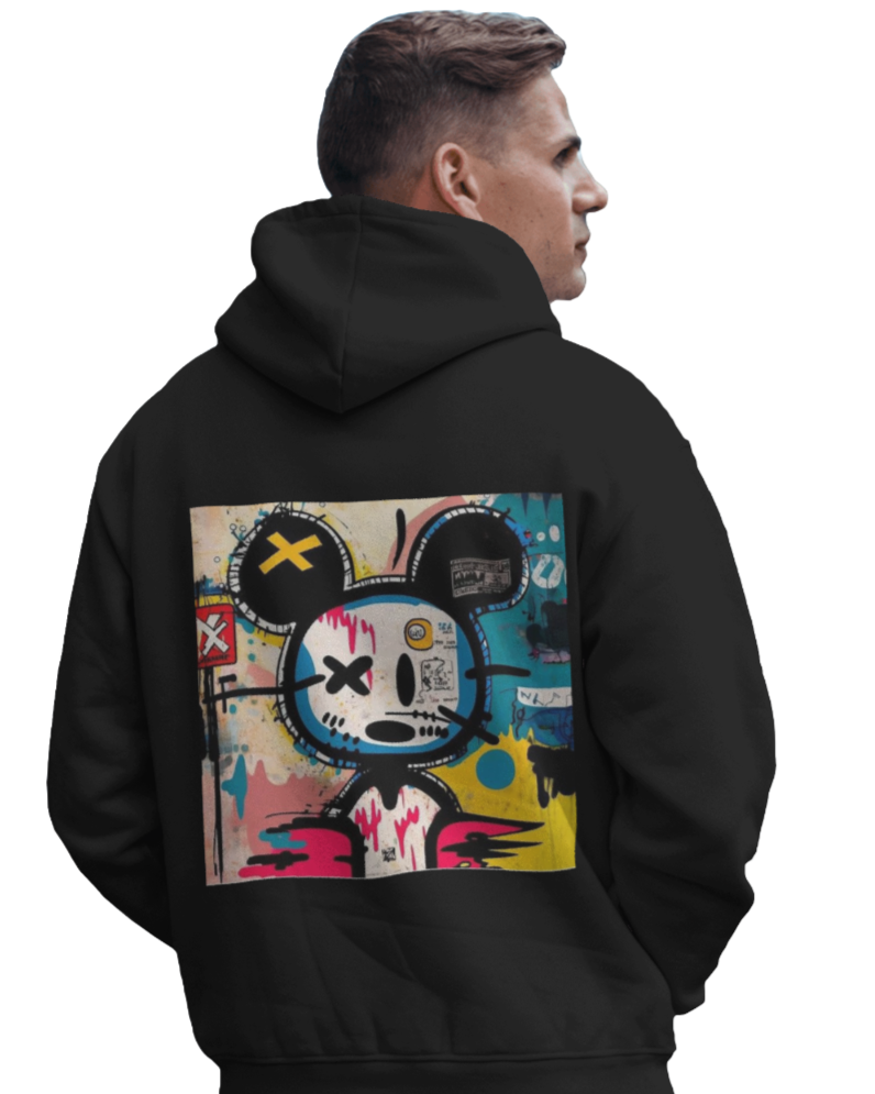 Dark Mickey Oversized Hooded Sweatshirt