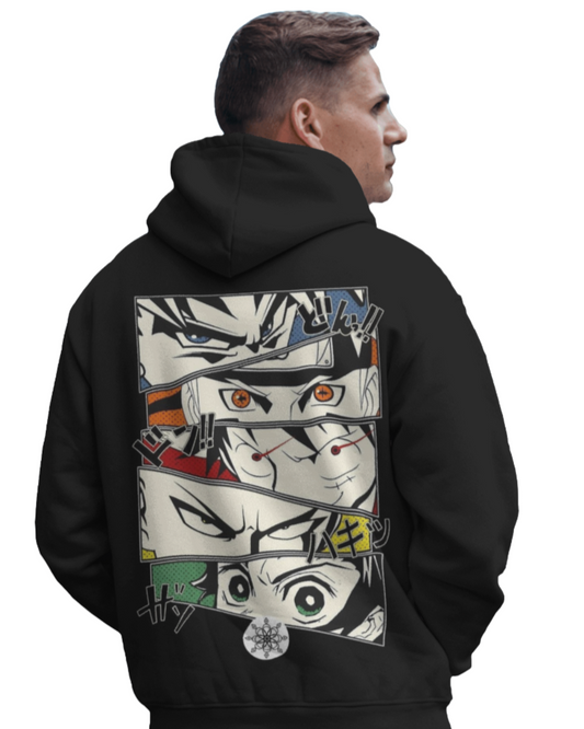 Anime World Oversized Hooded Sweatshirt