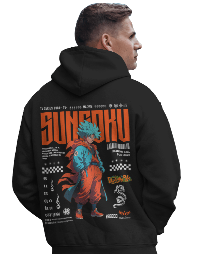 Son Goku Oversized Hooded Sweatshirt