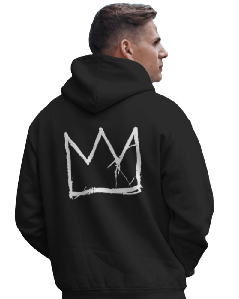 Basquiat King Oversized Hooded Sweatshirt