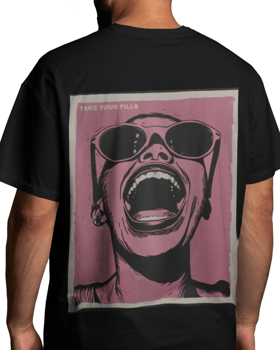 Women Screaming Oversized Terry T-Shirt